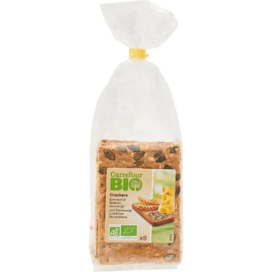 Crackers bio emmental graines de courge