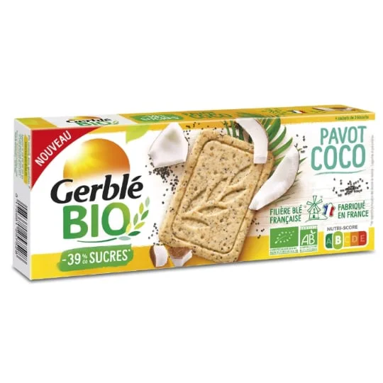 Biscuits sablé coco pavot Bio