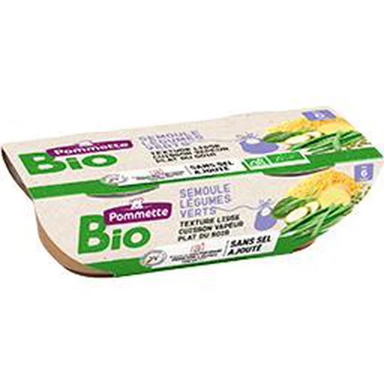 Semoule légumes verts BIO, dès 6 mois