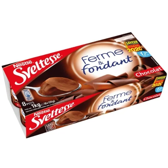 Yaourt chocolat allégé ferme et fondant