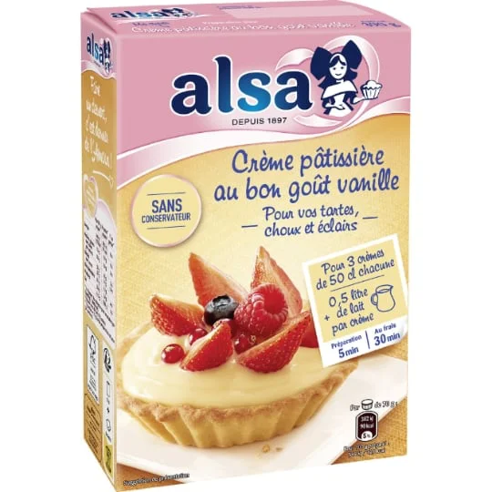 Préparation crème pâtissière onctueuse