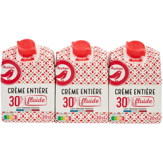 Crème fluide entière 30% MG UHT