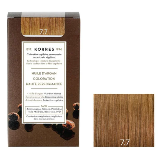 Coloration Permanente Huile d'Argan, Blond Marron 7.7