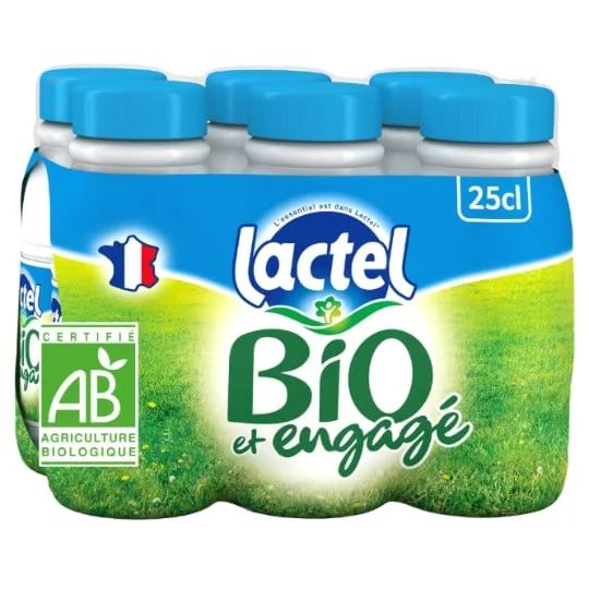Lait Bio Demi-Ecrémé UHT