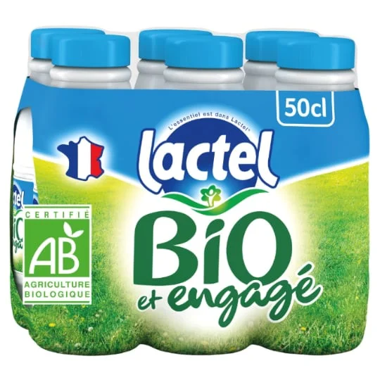 Lait Bio Demi-Ecrémé UHT