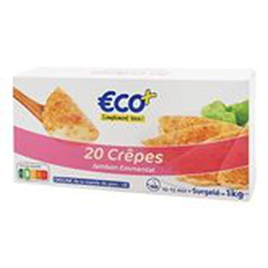 Crêpes 1/2 lune Jambon emmental - x20