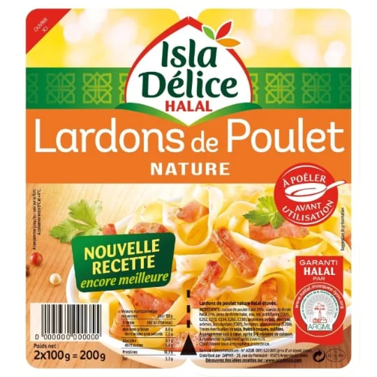 Lardons de poulet nature