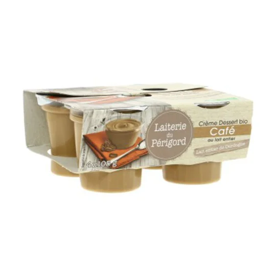 Crème Dessert Café Au Lait Entier Bio