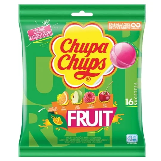 Bonbons sucettes aux fruits