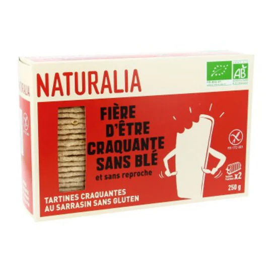 Tartines Craquantes au Sarrasin sans Gluten Bio