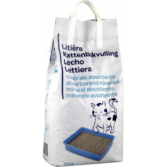 Litière pour chat minérale absorbante