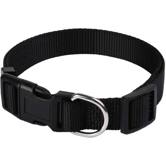 Collier Basic 15mm et 25/40cm pour Chien Noir