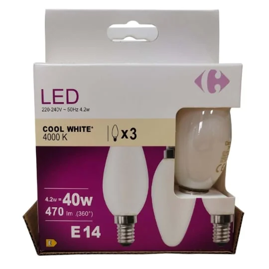Ampoule LED Fil flamme - 40W - E14