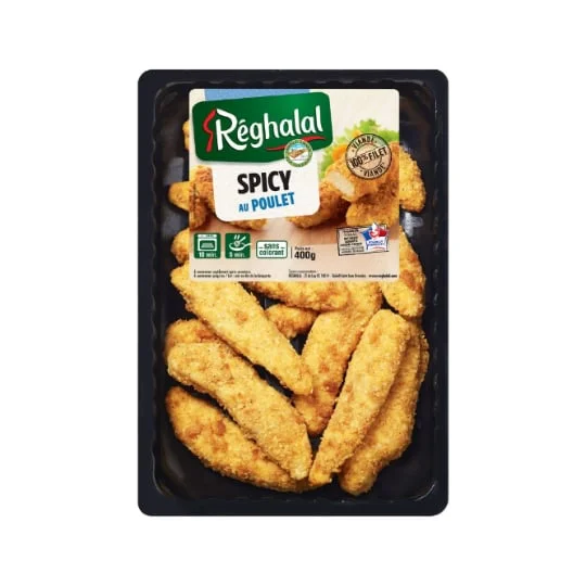 Filets de poulet halal panés