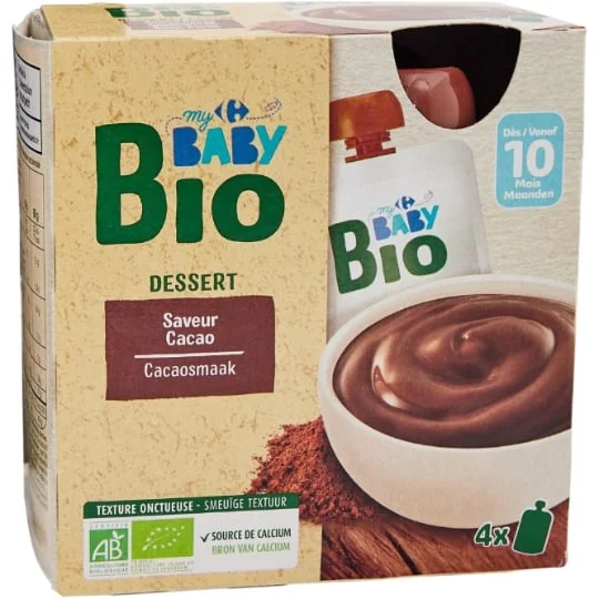 Dessert bébé cacao dès 10 mois
