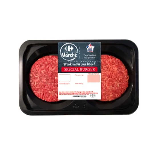 Steaks hachés pur boeuf spécial burger