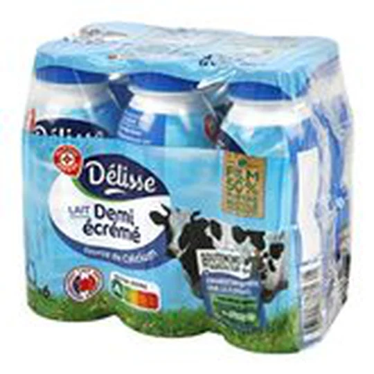 Lait demi-écrémé Bouteilles