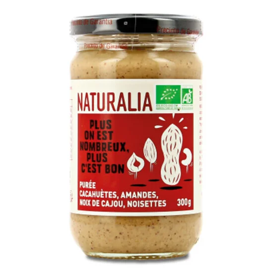 Purée de Cacahuètes et Fruits à Coques Bio