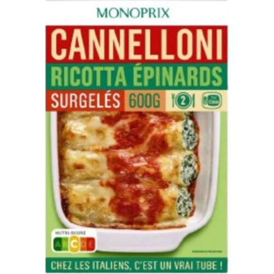 Cannelloni ricotta épinards