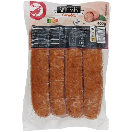 Saucisses fumées à cuire