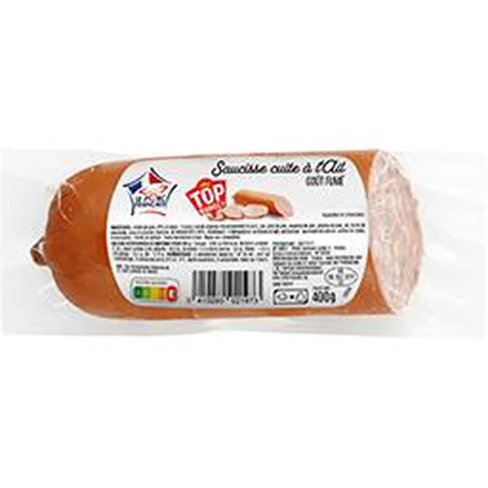 Saucisse cuite à l'ail goût fumé