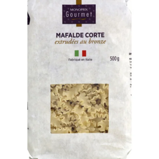 Mafalde Corte Extrudées Au Bronze