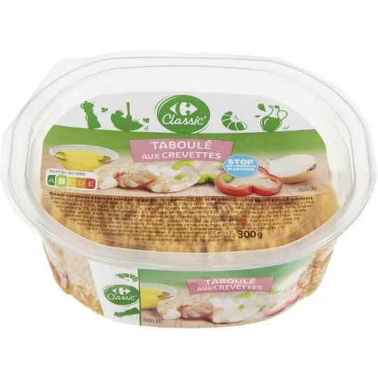Taboulé aux crevettes