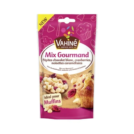 Pépites chocolat blanc cranberries noisettes caramélisées