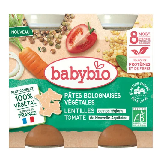 Pâtes bolognaises végétariennes-Carotte des Landes,