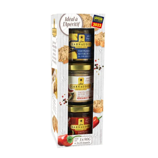 Tartinable foie de canard 20% foie gras nature/poivre/piment