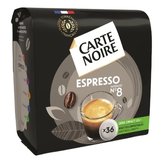 Café dosettes compatibles Senseo Espresso n°8 x36