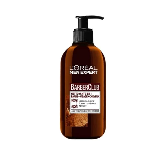 Soin Visage & Barbe 3en1 Barbe, Visage, Cheveux Barber Club