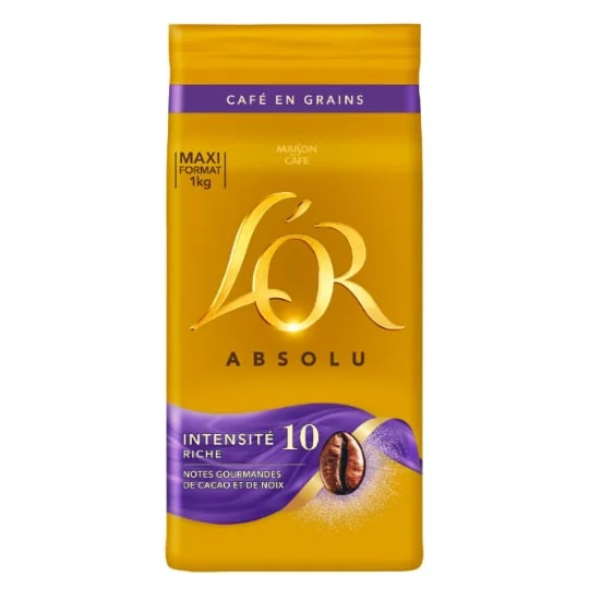 Café en grains intensité 10 L'OR