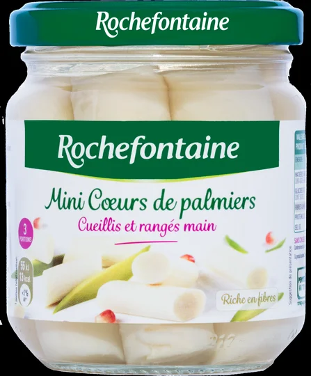 Mini coeurs de palmiers extra tendres bocal