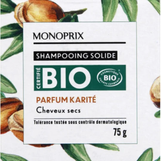 Shampooing solide bio parfum karité