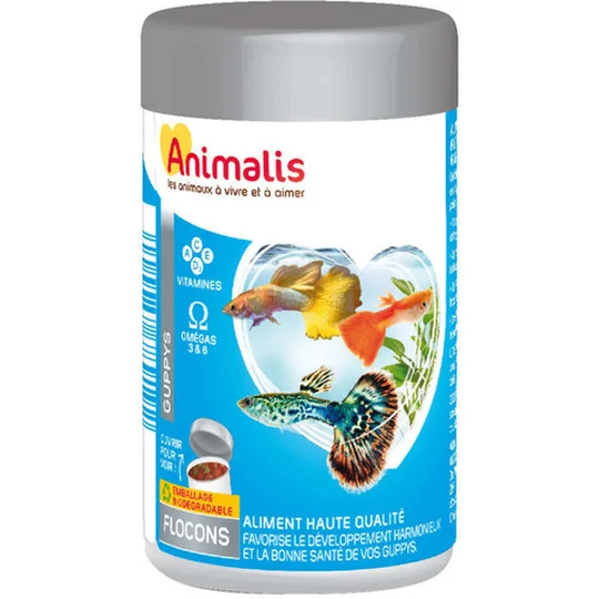 Aliments en Flocons pour Guppys