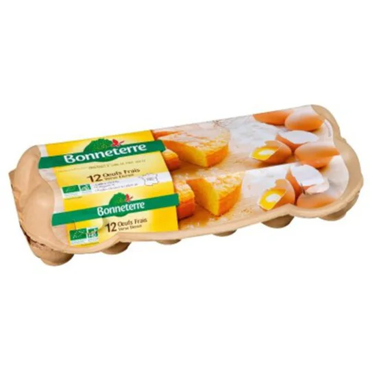 Oeufs Frais Moyens 53/63G Bio