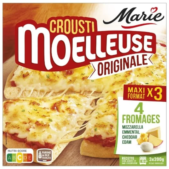 Pizza 3 fromages Crousti Moelleuse