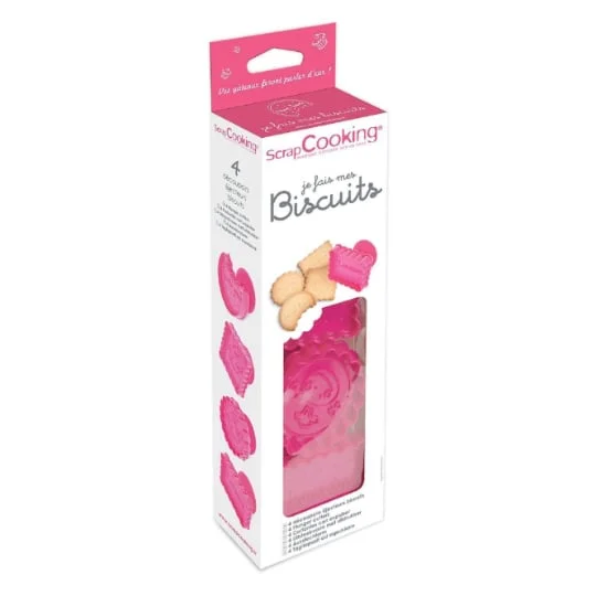 Kit 4 Découpoirs-éjecteurs Pour Biscuits