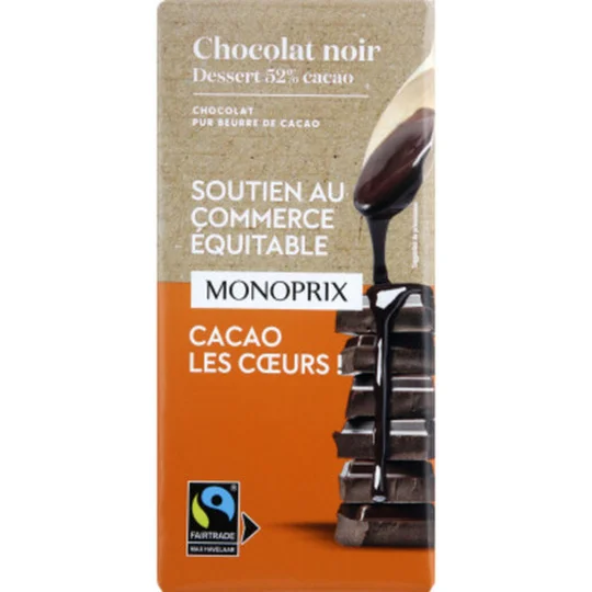 Chocolat noir pâtissier dessert Max Havelaar
