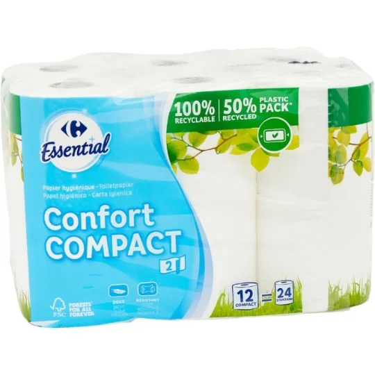 Papier toilette Confort Compact