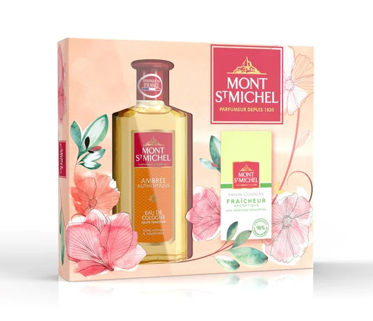 Coffret eau de Cologne ambrée authentique & Savon Cologne Fraîcheur