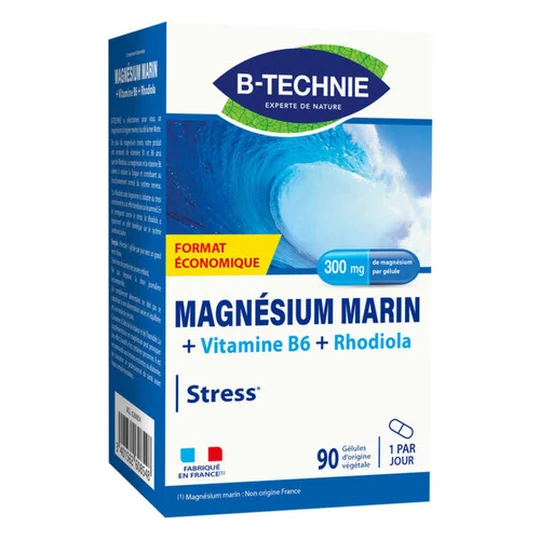Biotechnie Magnésium marin + Rhodiola 90 gélules
