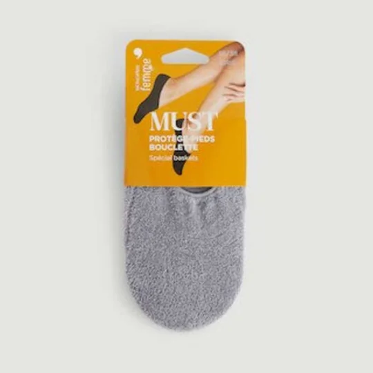 Protèges-Pieds Bouclette Spécial Baskets Gris T36/38