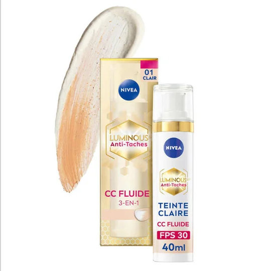 Nivea CC Crème Fluide Anti-Aaches Teinte Clair FPS30 Luminous 630
