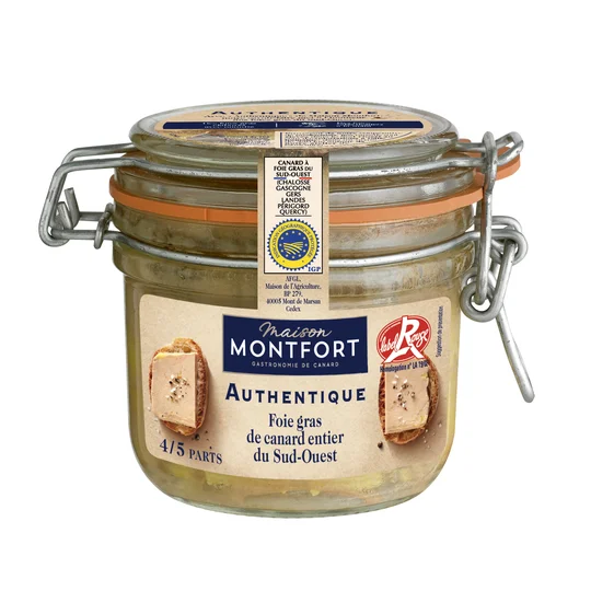Foie gras de canard entier du Sud-Ouest Label Rouge IGP