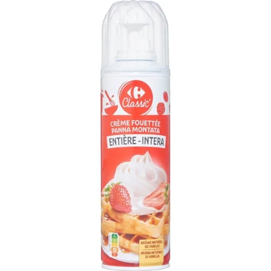 Crème fouettée entière