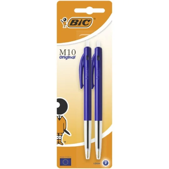 Stylo bille pointe rétractables M10 original 1,0mm bleu