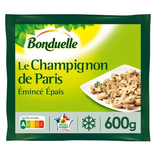 Champignons de Paris émincés épais