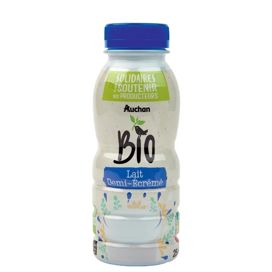 Lait demi-écrémé bio